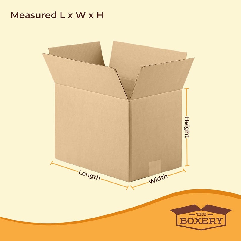 The Boxery صناديق شحن كرتونية مضلعة بنية/كرافت 8 9/16"x 4 9/16"x3 3/16" - عبوة 25 - Image 2